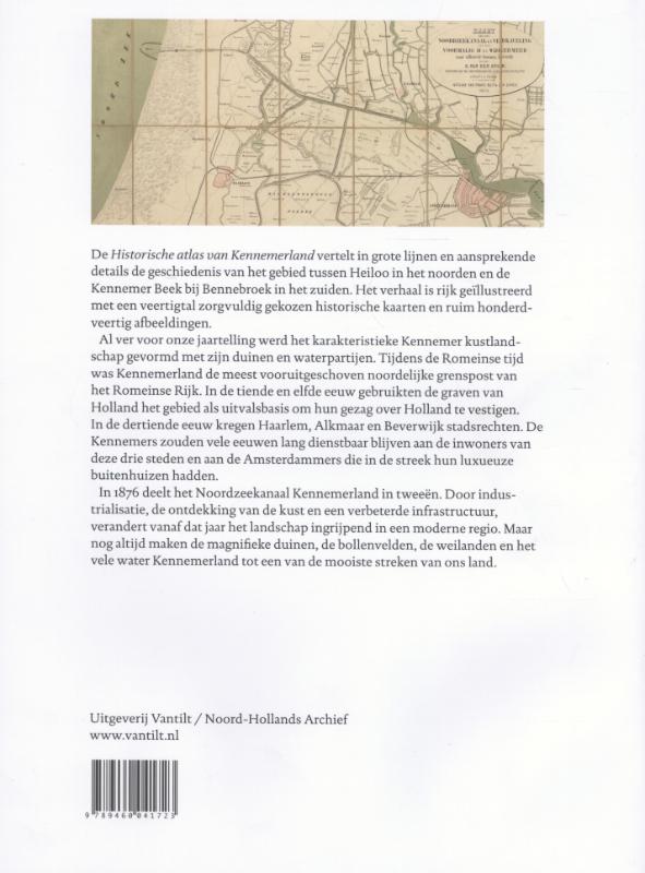 Historische atlas van Kennemerland achterkant