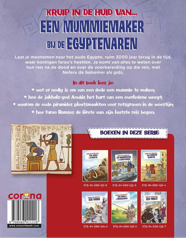 een mummiemaker bij de Egyptenaren / Kruip in de huid van... achterkant