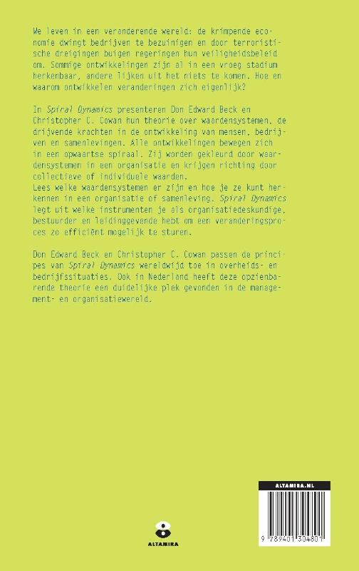 Spiral Dynamics Spiral Dynamics achterkant