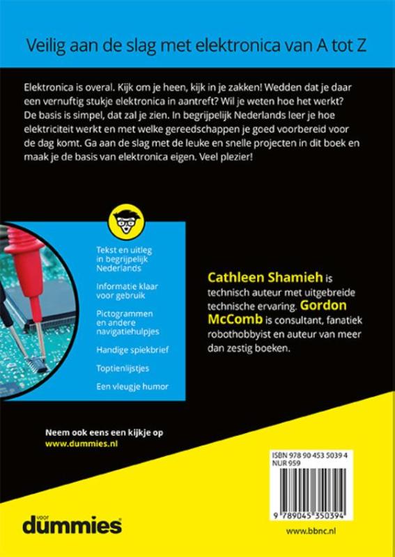 Elektronica voor dummies / 2e editie / Voor Dummies Elektronica voor dummies / 2e editie / Voor Dummies achterkant