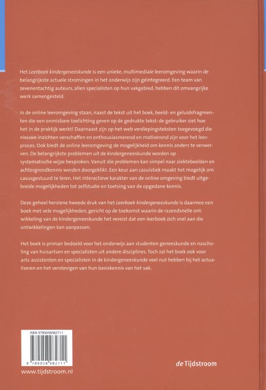 Leerboek kindergeneeskunde Leerboek kindergeneeskunde achterkant