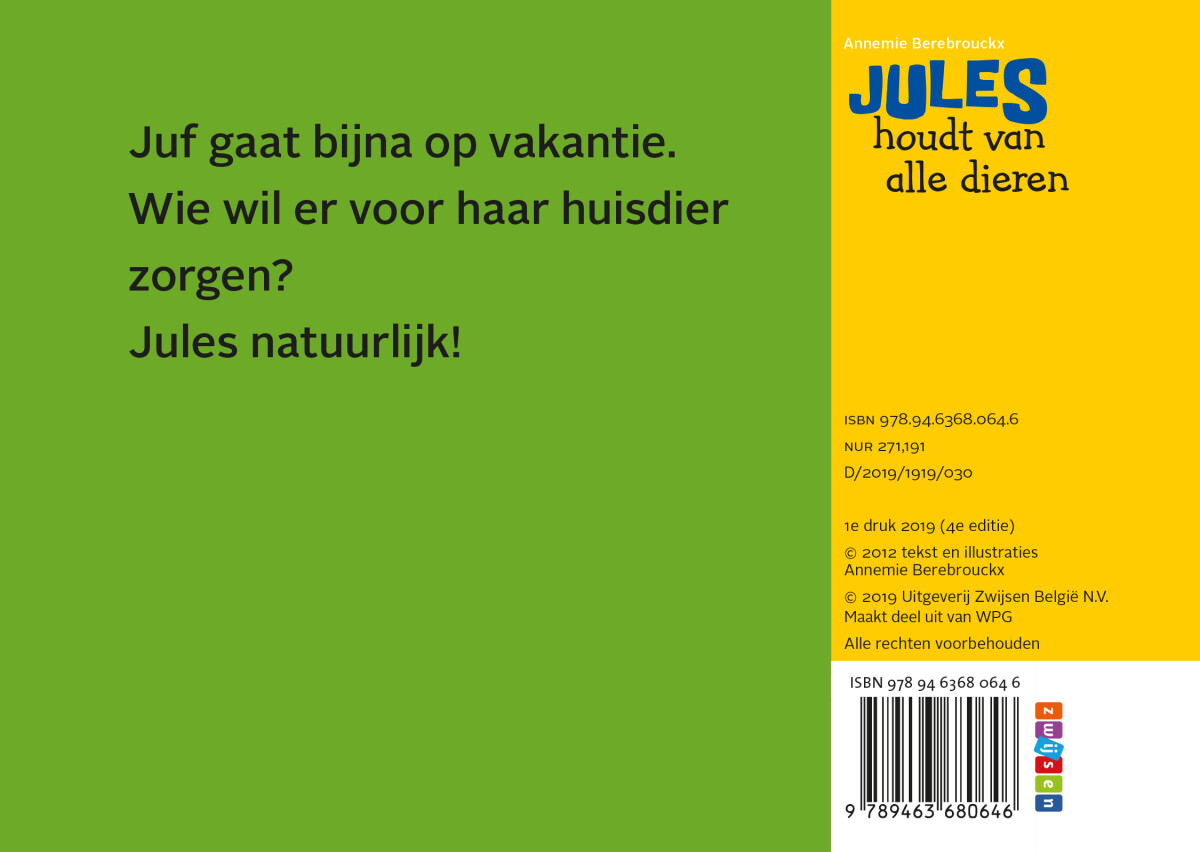 Jules houdt van alle dieren / Jules / 19 achterkant