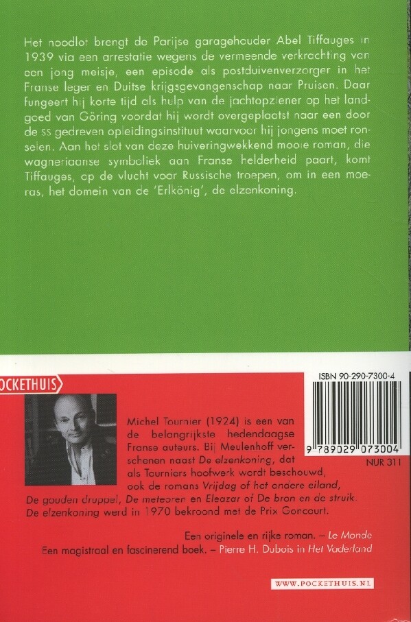De elzenkoning / Pockethuis achterkant