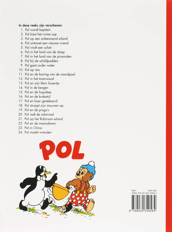 Pol maakt vrienden / Pol, Pel en Pingo achterkant