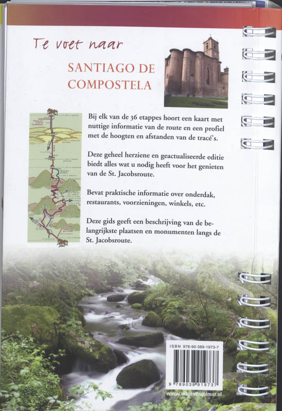 Te voet naar Santiago de Compostela achterkant