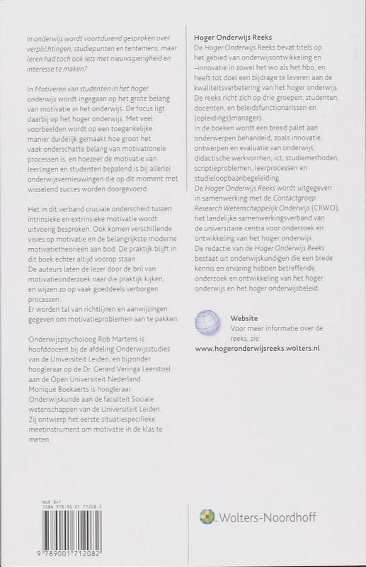 Motiveren van studenten in het HO achterkant