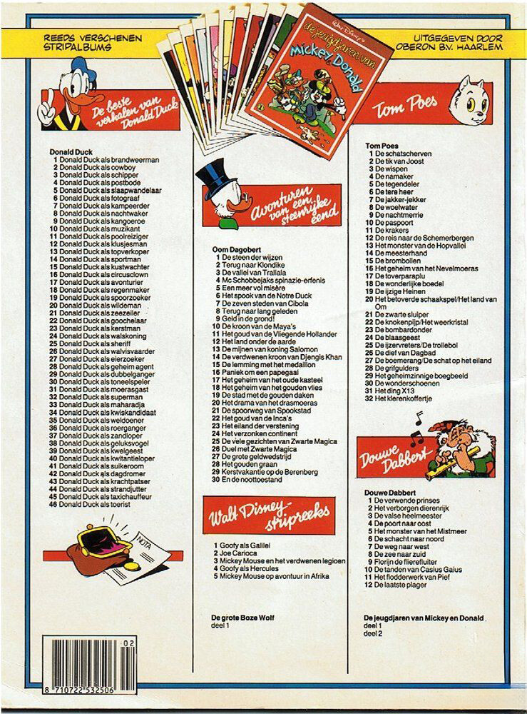 De jeugdjaren van Mickey & Donald 2 / De jeugdjaren van Mickey & Donald / 2 achterkant