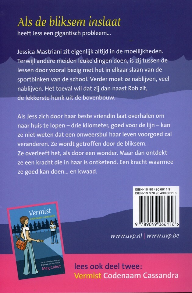 Vermist: Als de bliksem inslaat / Vermist / 1 achterkant