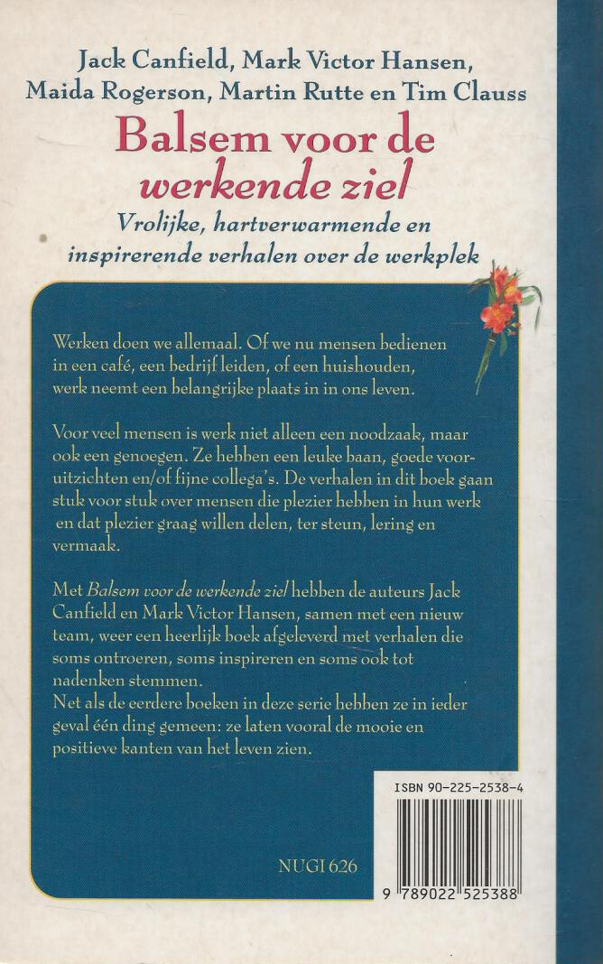 BALSEM VOOR DE WERKENDE ZIEL achterkant