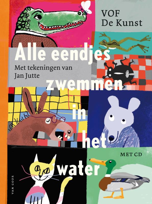 Alle Eendjes Zwemmen In Het Water