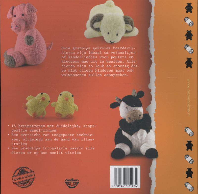 Gebreide boerderijdieren / Home & hobby achterkant