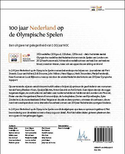 100 jaar Nederland op de olympische spelen achterkant