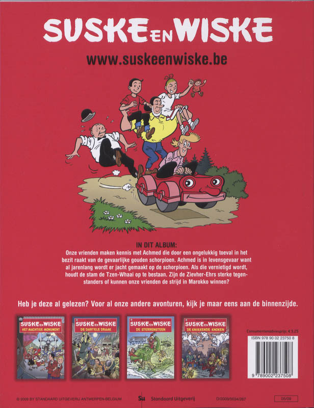 De scherppe schorpioen / Suske en Wiske / 231 achterkant