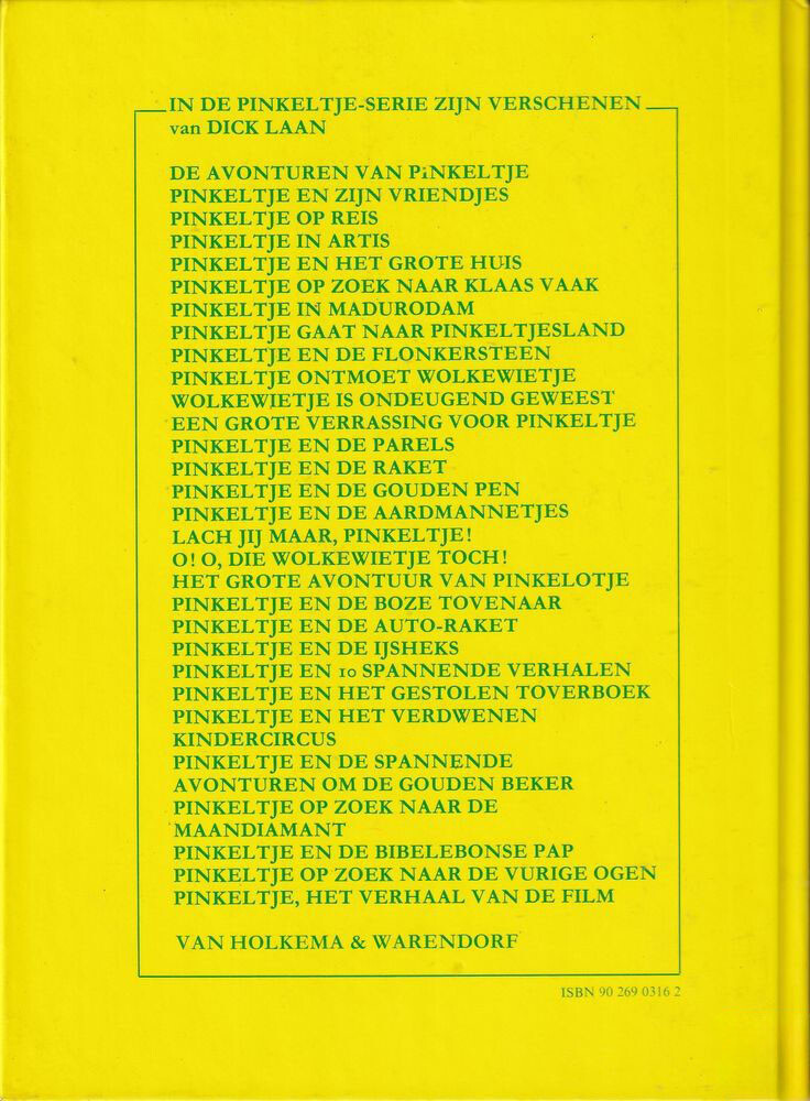 Pinkeltje en de raket / Pinkeltje / 14 achterkant