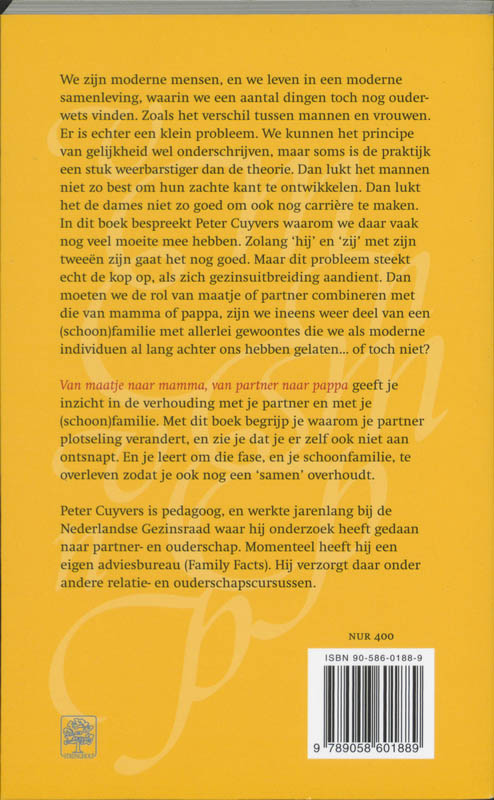 Van maatje naar mamma, van partner naar pappa achterkant
