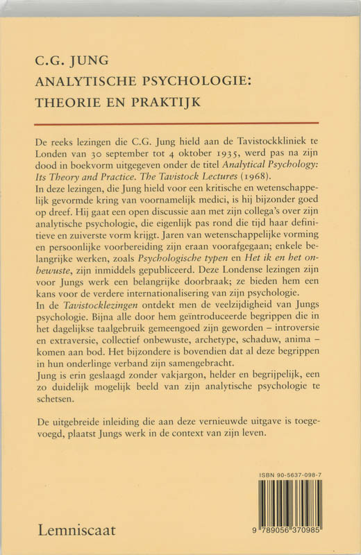 Analytische psychologie achterkant