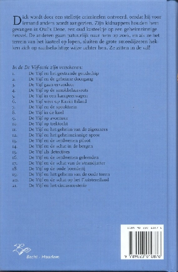 De Vijf 8 in de knel / De Vijf serie / 8 achterkant