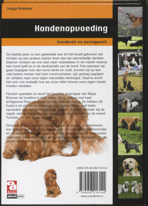 Hondenopvoeding / Over Dieren achterkant