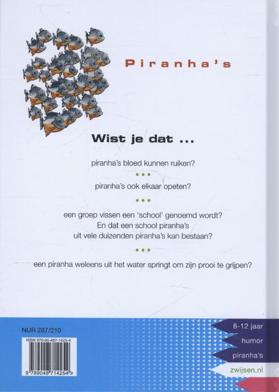 Piranhas / Wist je dat? achterkant