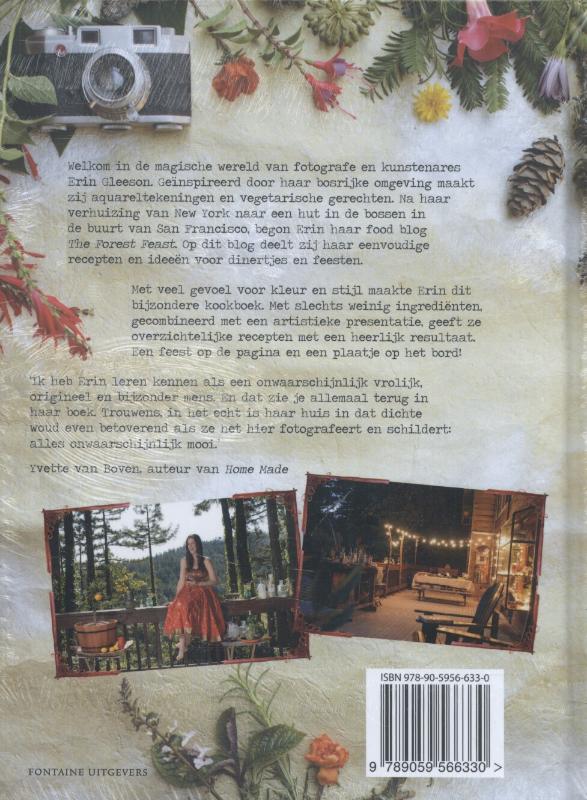 Het forest feast kookboek achterkant