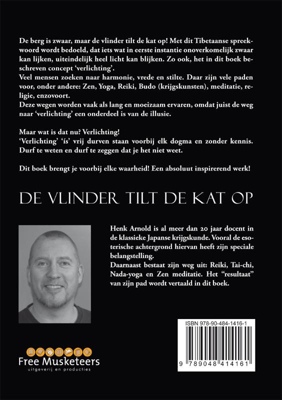 De Vlinder Tilt De Kat Op achterkant