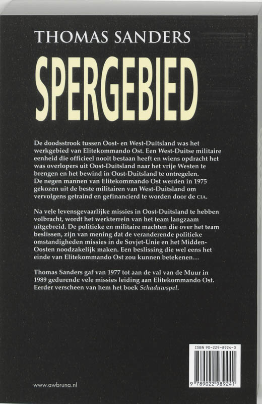 Spergebied Spergebied achterkant