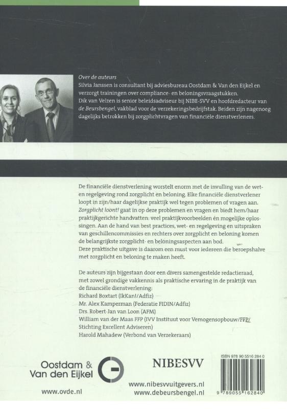 Zorgplicht loont! achterkant