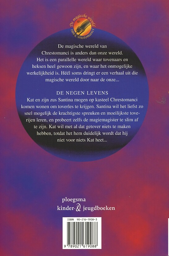De negen levens / De magische wereld van Chrestomanci / 1 De negen levens / De magische wereld van Chrestomanci / 1 achterkant