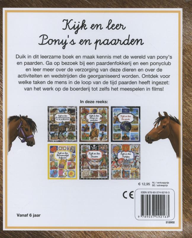 Pony's en paarden / Kijk en leer achterkant