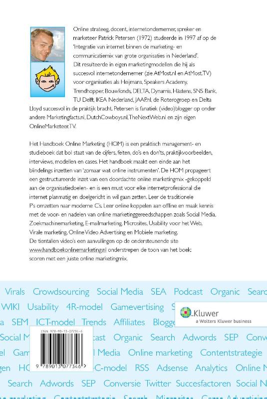 Handboek Online Marketing + www.handboekonlinemarketing.nl Handboek Online Marketing + www.handboekonlinemarketing.nl achterkant