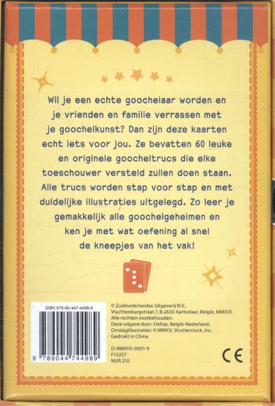 Verbluffende goocheltrucs achterkant