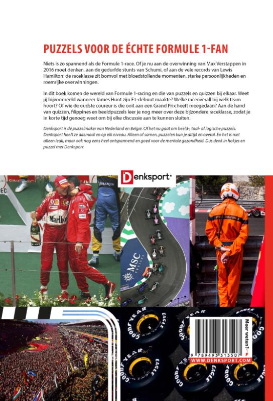Het GP Race Puzzelboek / Denksport achterkant