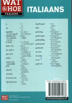 Italiaans / Wat & Hoe taalgids achterkant