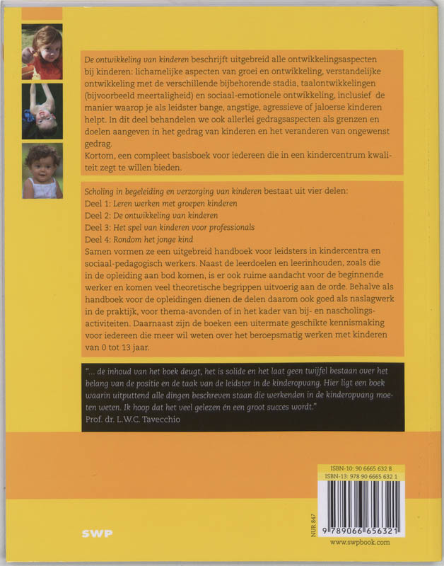 De ontwikkeling van jonge kinderen / Scholing en begeleiding en verzorging van kinderen / 2 achterkant
