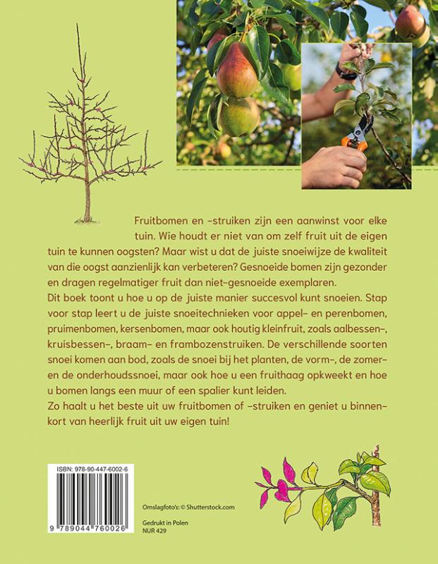 Fruitbomen snoeien / Basishandboek achterkant
