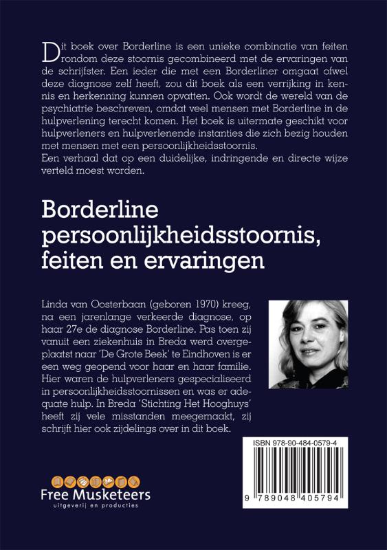 Borderline persoonlijkheidsstoornis, feiten en ervaringen achterkant