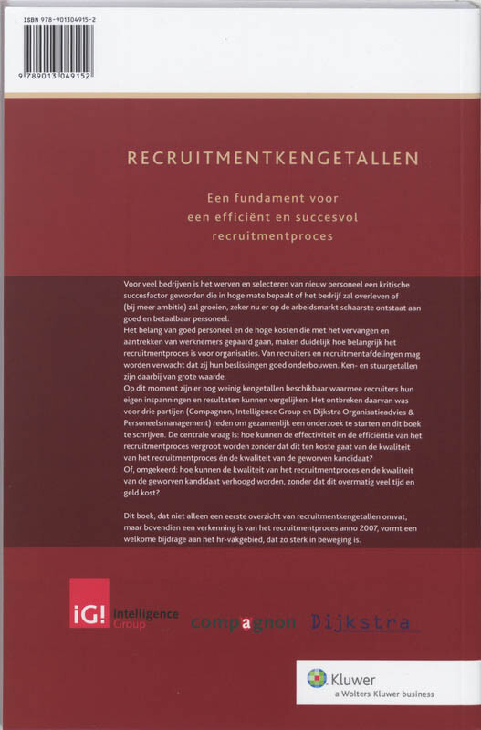 Recruitment kengetallen achterkant