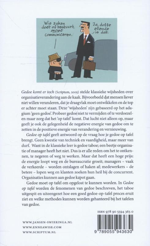 Gedoe op tafel Gedoe op tafel achterkant