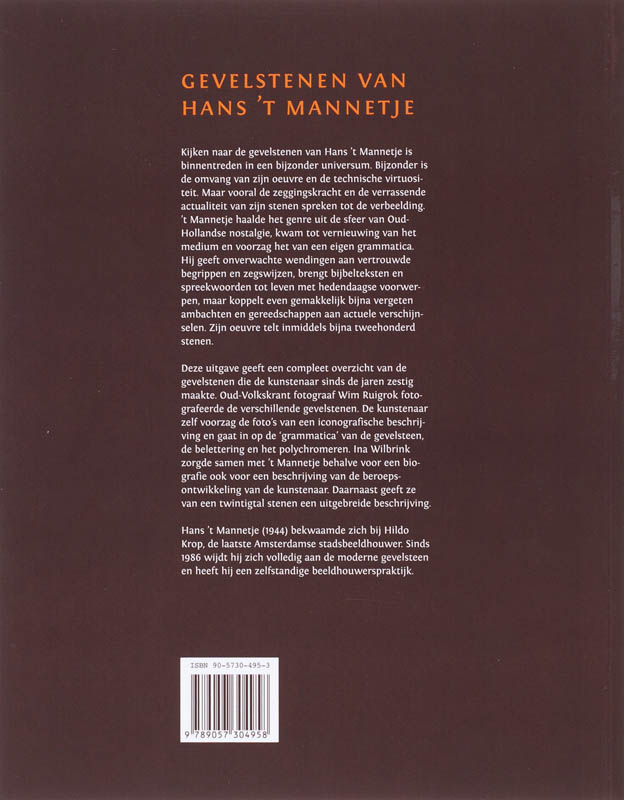 Gevelstenen Van Hans 'T Mannetje achterkant