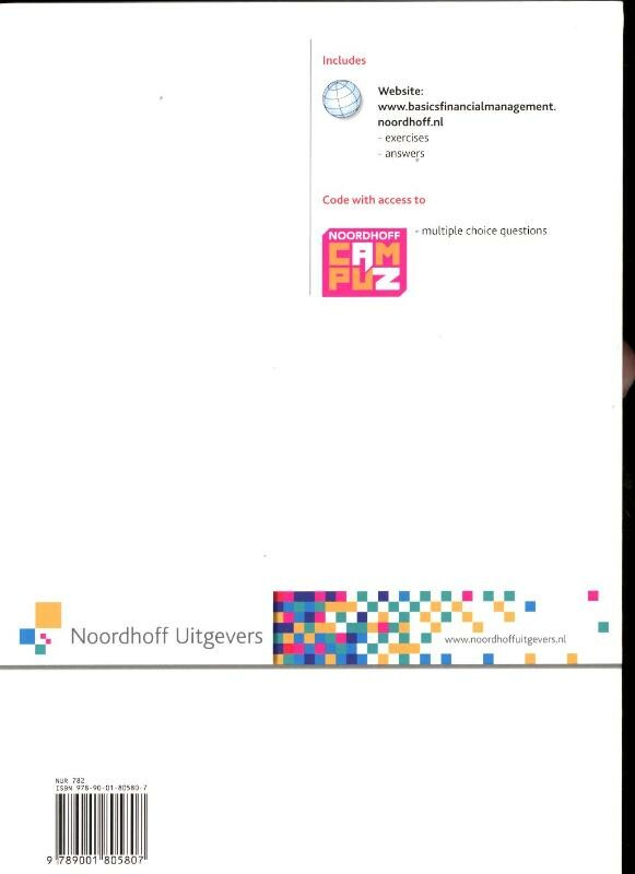 The Basics of financial management exercises achterkant