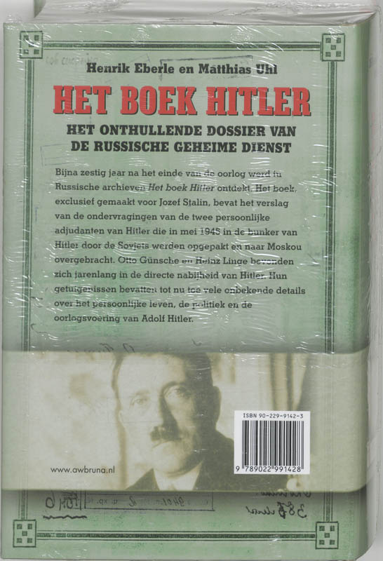 Het Boek Hitler achterkant