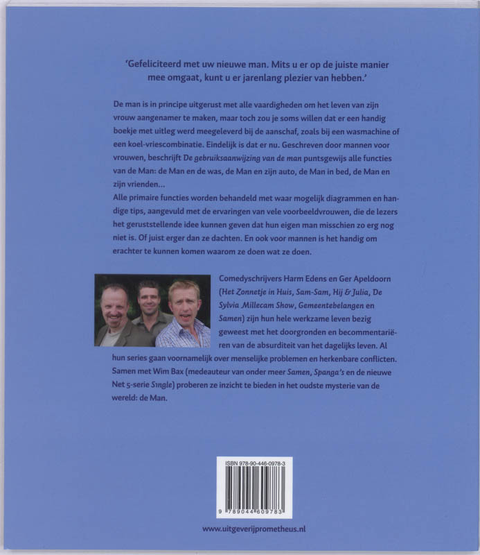 De gebruiksaanwijzing van de man De gebruiksaanwijzing van de man achterkant