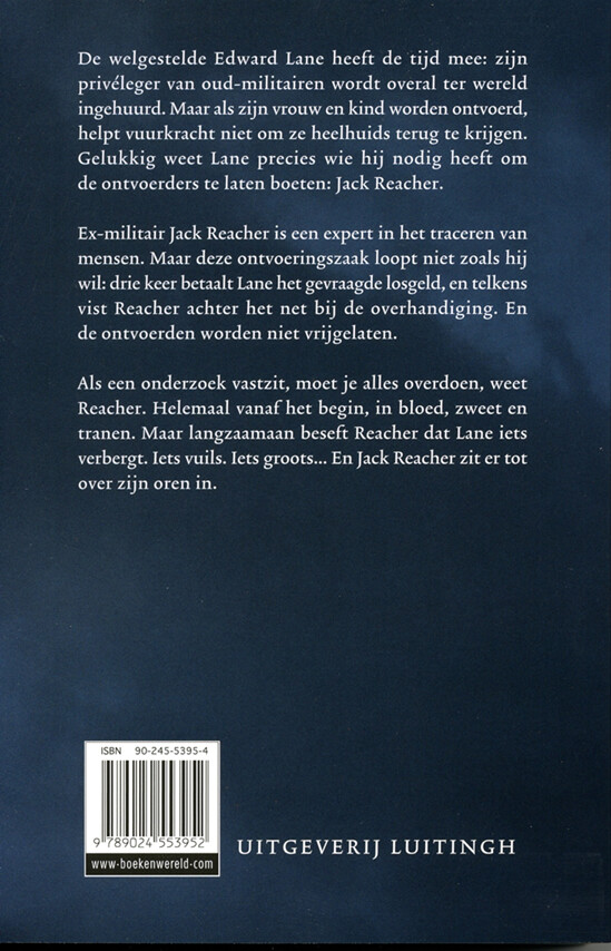 Bloedgeld / Jack Reacher / 10 achterkant