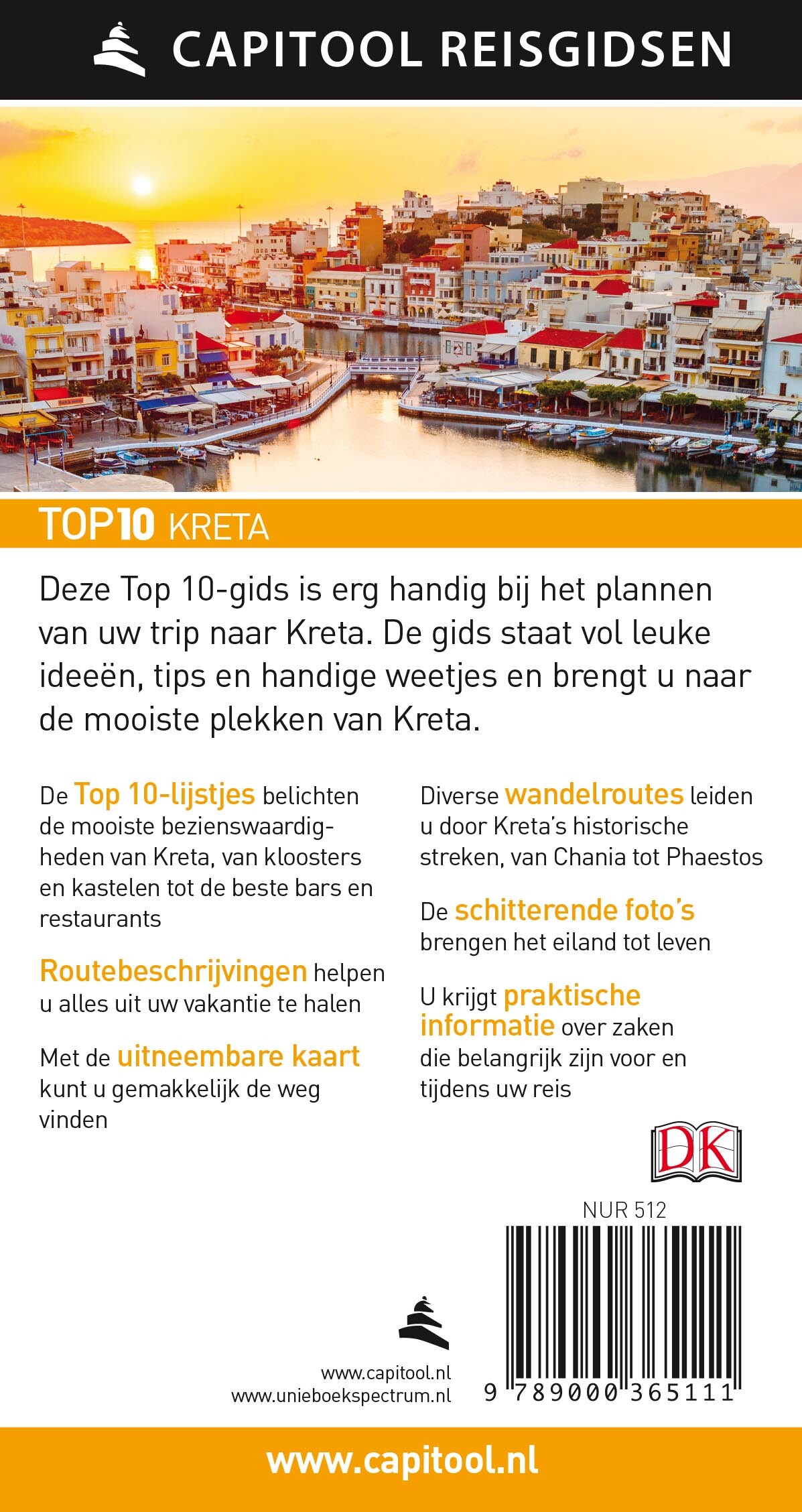 Kreta / Capitool Reisgidsen Top 10 Kreta / Capitool Reisgidsen Top 10 achterkant