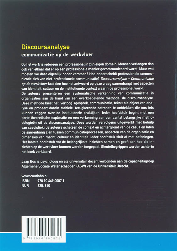 Discoursanalyse achterkant