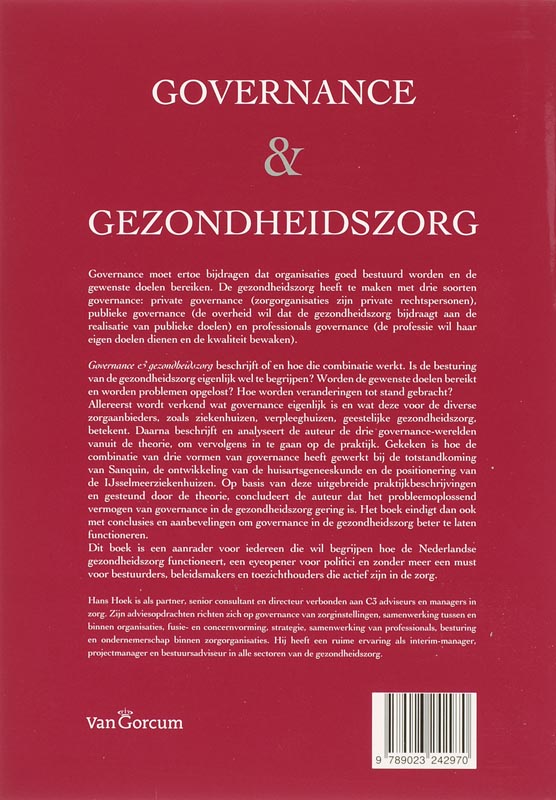 Governance & Gezondheidszorg achterkant