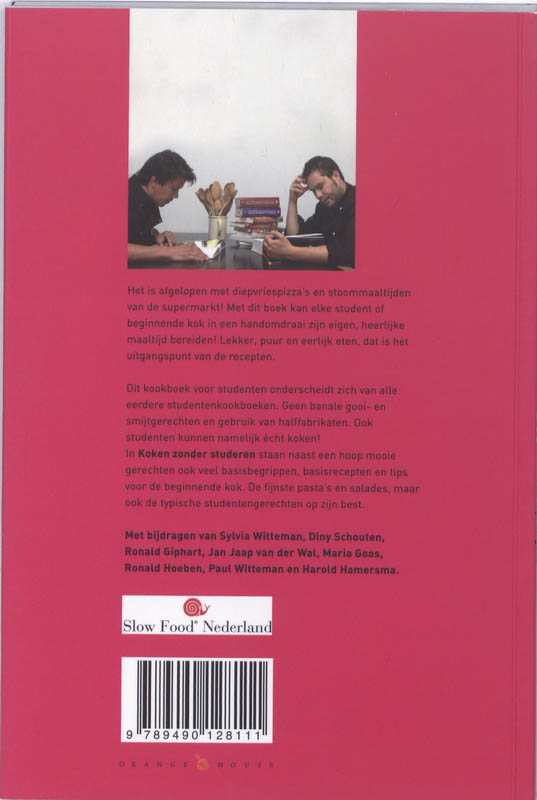 Koken zonder studeren Koken zonder studeren achterkant