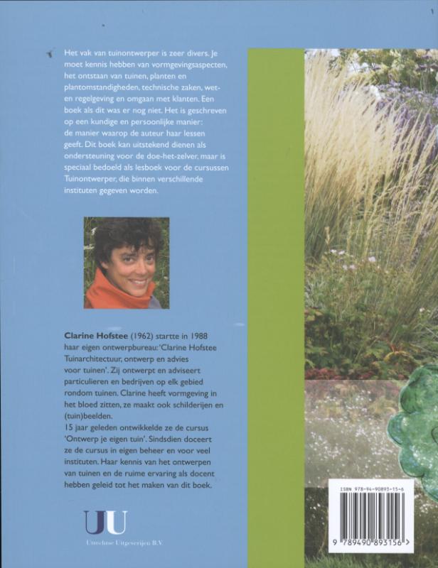 Het tuin en ontwerpboek achterkant