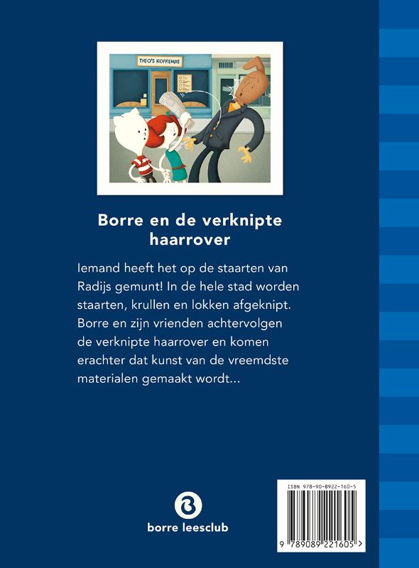 Borre en de verknipte haarrover / Groep 6 december / De Gestreepte Boekjes achterkant