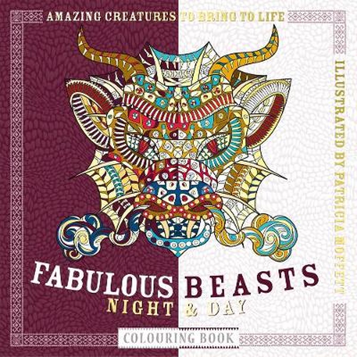 Fabulous Beasts Night & Day Colouring Bo